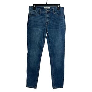 KanCan Junior Women’s Blue Jeans Sz 11/29 Medium Wash Skinny Distressed Pockets